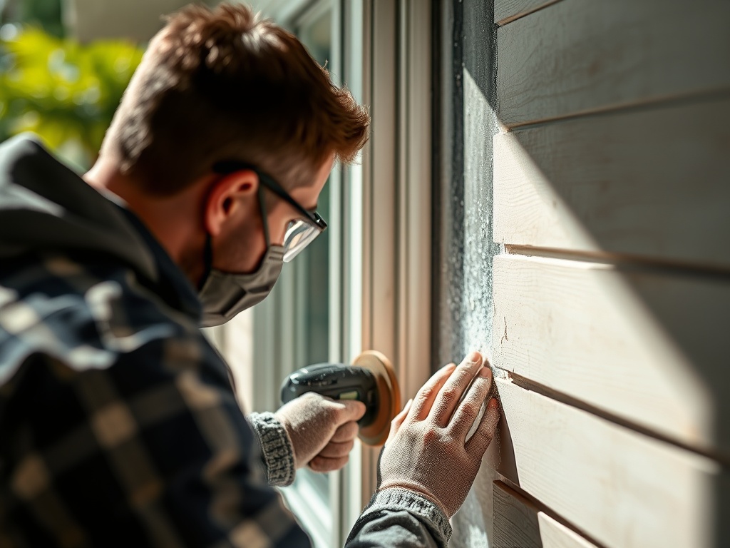 Exterior painting prep that extends substrate life